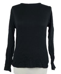 Dámské černé žebrované triko F&F