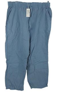 Nové - Dámské světlemodré volné kalhoty M&S