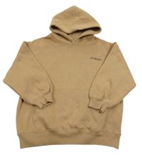 Béžová mikina s nápisem a kapucí Zara