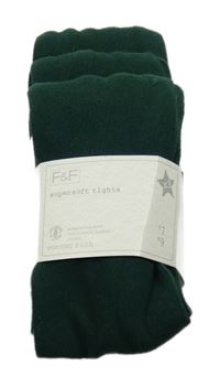 Nové - 3x zelené punčocháče F&F