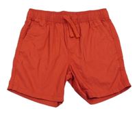 Červené plátěné kraťasy Primark