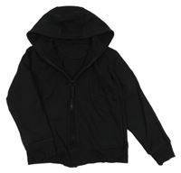 Černá propínací mikina s kapucí Matalan