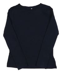 Tmavomodré triko H&M