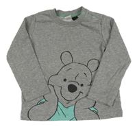 Šedá mikina s medvídkem Pú Disney 