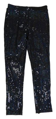 Černé třpytivé legíny Next