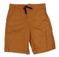 Cihlové plátěné kraťasy H&M
