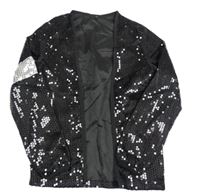 Černý flitrový cardigan 