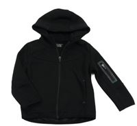 Černá propínací mikina s kapucí zn. Primark