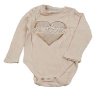 Světlerůžové žebrované body se srdcem River Island