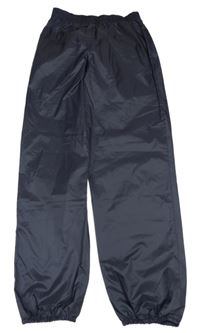 Tmavomodré šusťákové nepromokavé kalhoty Quechua