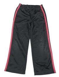 Tmavošedé funkční sportovní tepláky s pruhem Domyos