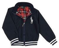 Tmavomodrá šusťáková jarní bunda Ralph Lauren