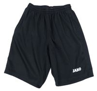 Černé sportovní kraťasy s logem JAKO 
