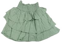 Světlezelenošedá vrstvená sukně H&M