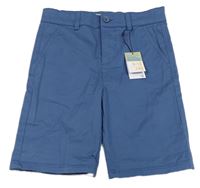 Modrošedé plátěné chino kraťasy Primark