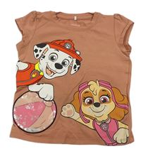 Starorůžové tričko s Paw Patrol zn. Name it
