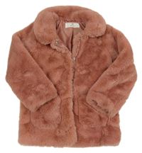 Starorůžová kožešinová podšitá bunda H&M