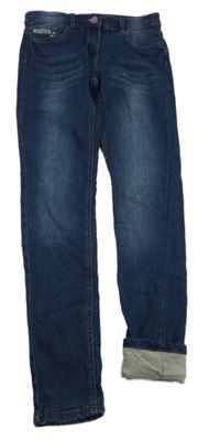 Tmavomodré podšité rifle Pocopiano 