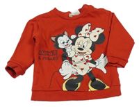 Červená mikina s Minnií H&M