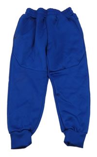 Safírové sportovní tepláky se zipem