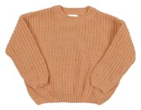 Broskvový žinylkový svetr Topolino 
