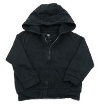 Černá propínací mikina s kapucí F&F