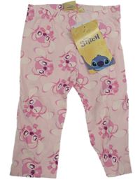 Nové - Světlerůžové legíny se Stitchem Disney