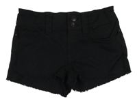 Černé riflové kraťasy H&M