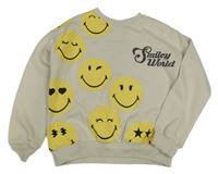 Smetanová mikina se smajlíky Smiley World 