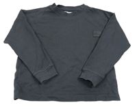 Tmavošedá mikina s nášivkou ZARA