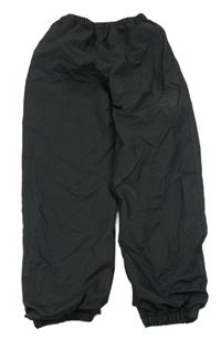 Černé kostkované šusťákové funkční podšité kalhoty MOUNTAIN WAREHOUSE