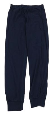 Tmavomodré pyžamové kalhoty H&M