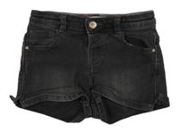 Tmavošedé teplákové riflové kraťasy ZARA