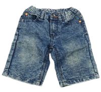 Tmavomodré plísňové riflové kraťasy 