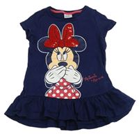 Tmavomodrá tunika s Minnie s flitry Disney