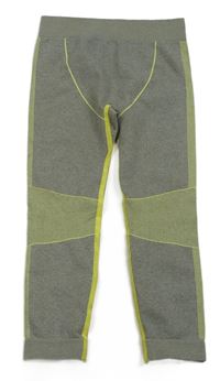Zelenošedé melírované spodní funkční kalhoty Lupilu
