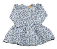 Modro-bílé vzorované šaty Pusblu