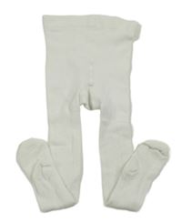 Bílé vzorované punčocháče