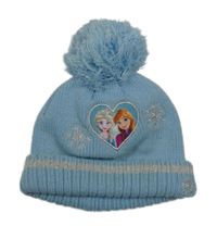 Světlemodrá čepice s Frozen a bambulí Disney