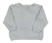 Světlemodrá mikina s výšivkou