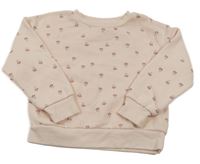 Světlerůžová květovaná mikina Primark