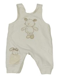 Smetanové laclové tepláky s králíky Matalan