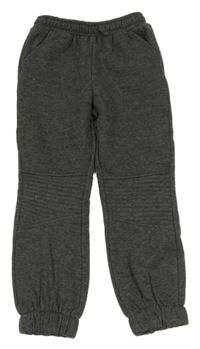 Tmavošedé melírované tepláky