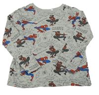 Šedé melírované triko se Spidermanem C&A