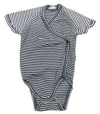 Tmavomodro-bílé pruhované zavinovací body Alana