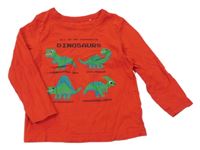 Červené triko s dinosaury George