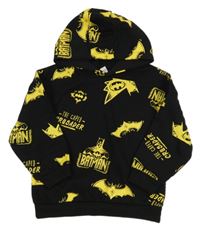 Černo-žlutá mikina s Batmanem a kapucí Primark