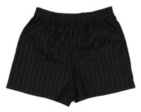 Černé pruhované sportovní kraťasy George