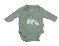 Khaki zavinovací body se slony C&A