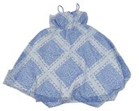 Světlemodré lehké květované šaty H&M